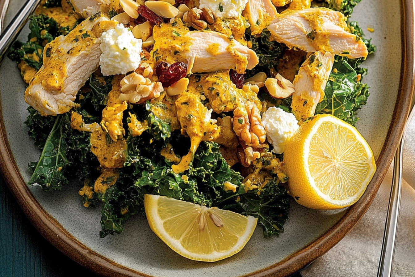 Ensalada de kale y pollo