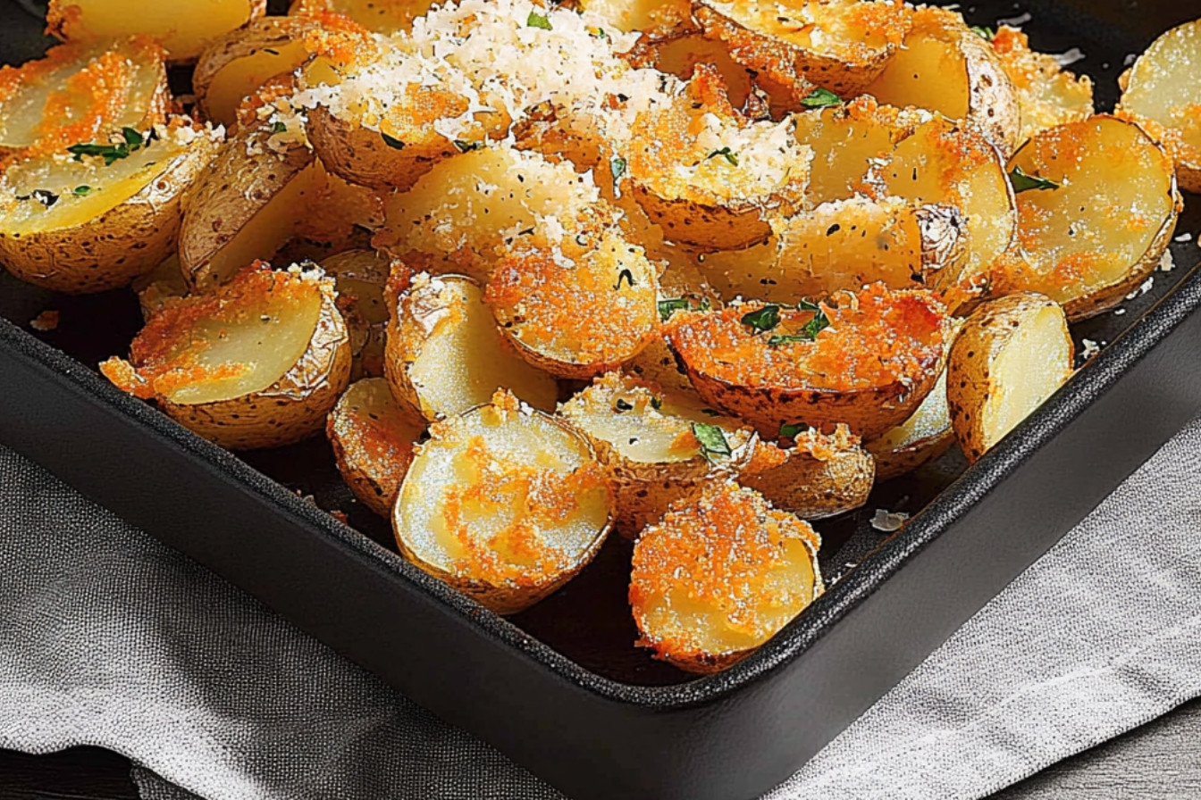 Papas al horno con parmesano