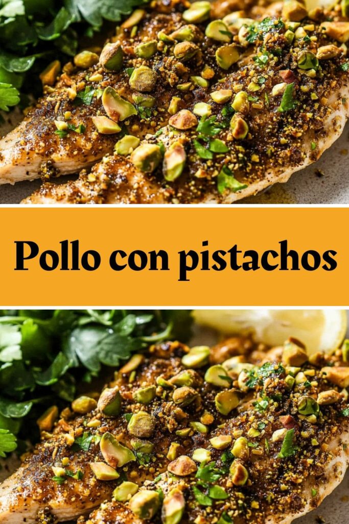 Pollo con pistachos