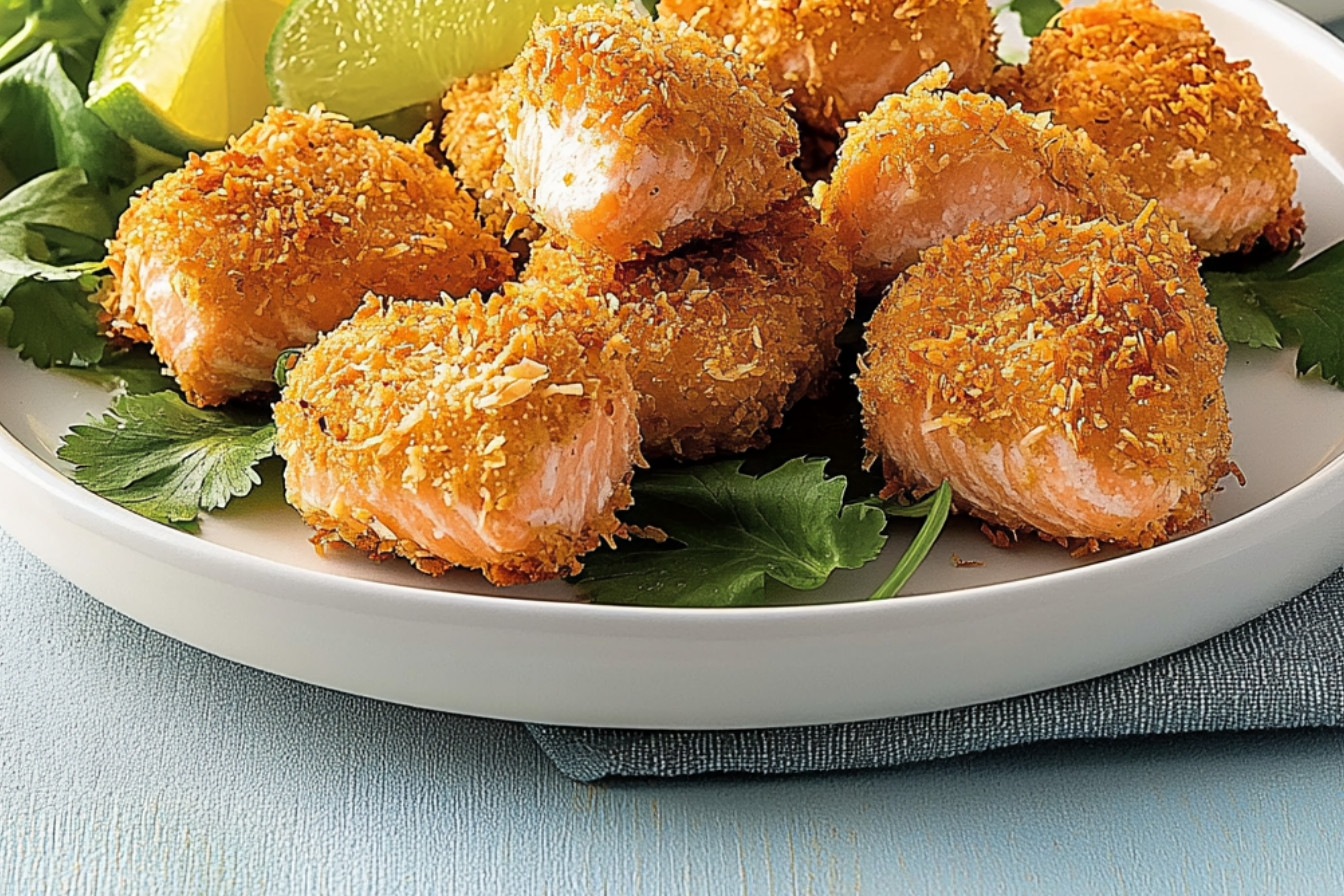 Bocaditos de salmón crujiente