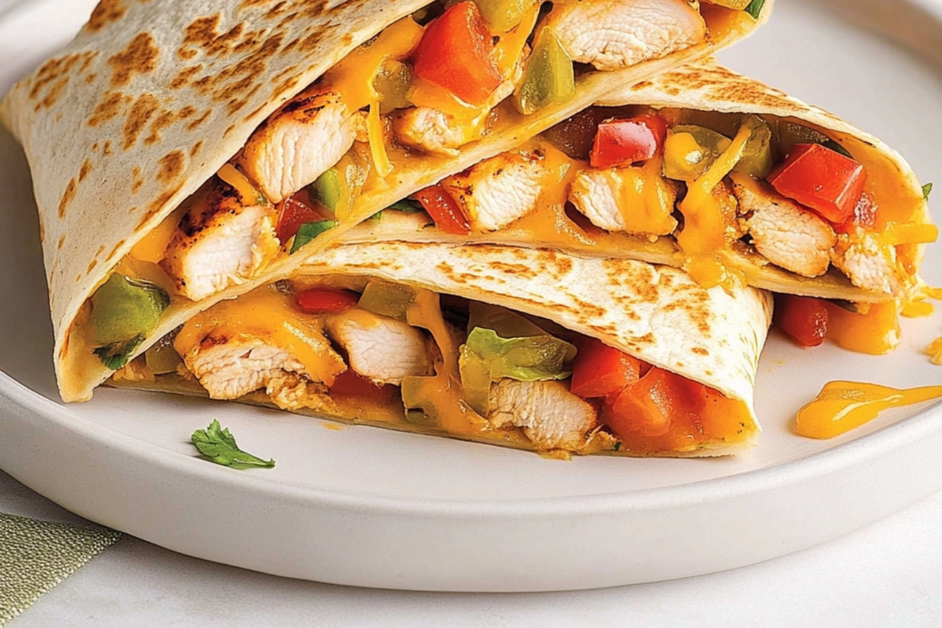 Crunchwraps de pollo fajitas