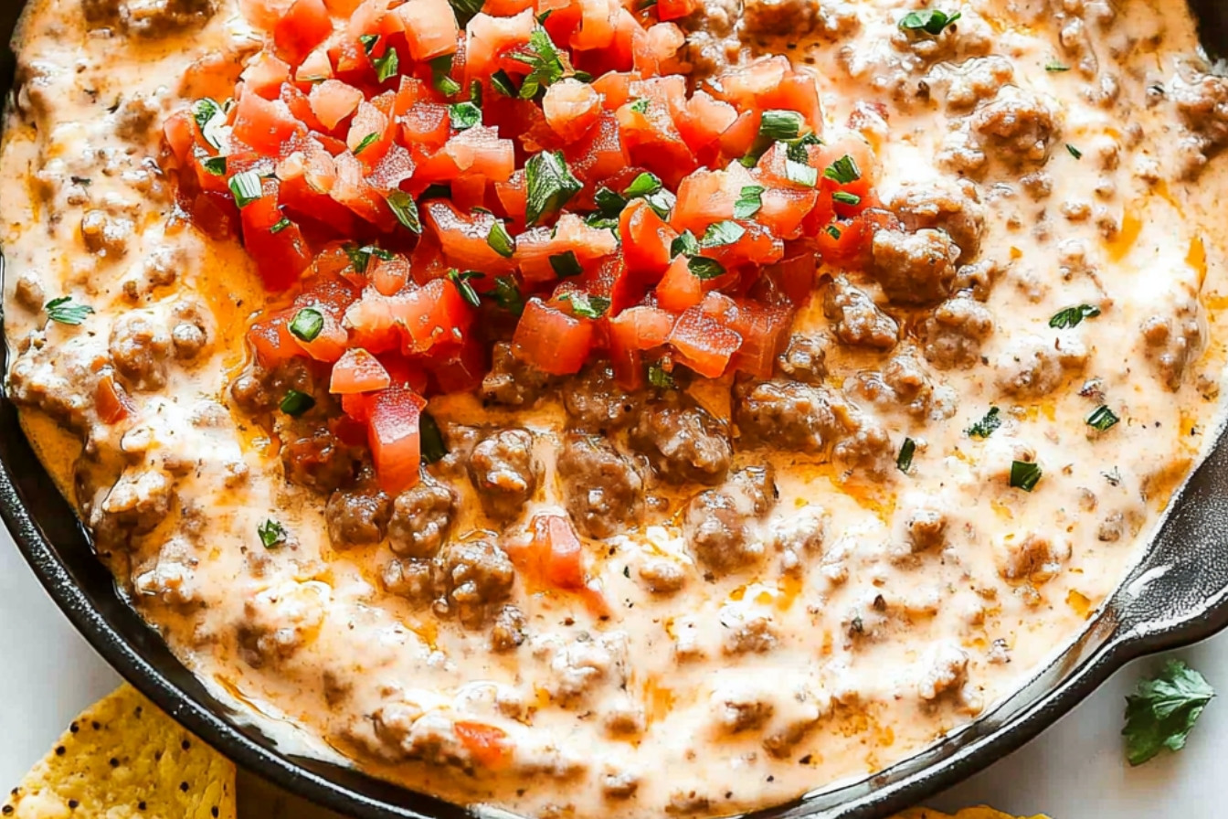 Dip de queso y salchicha