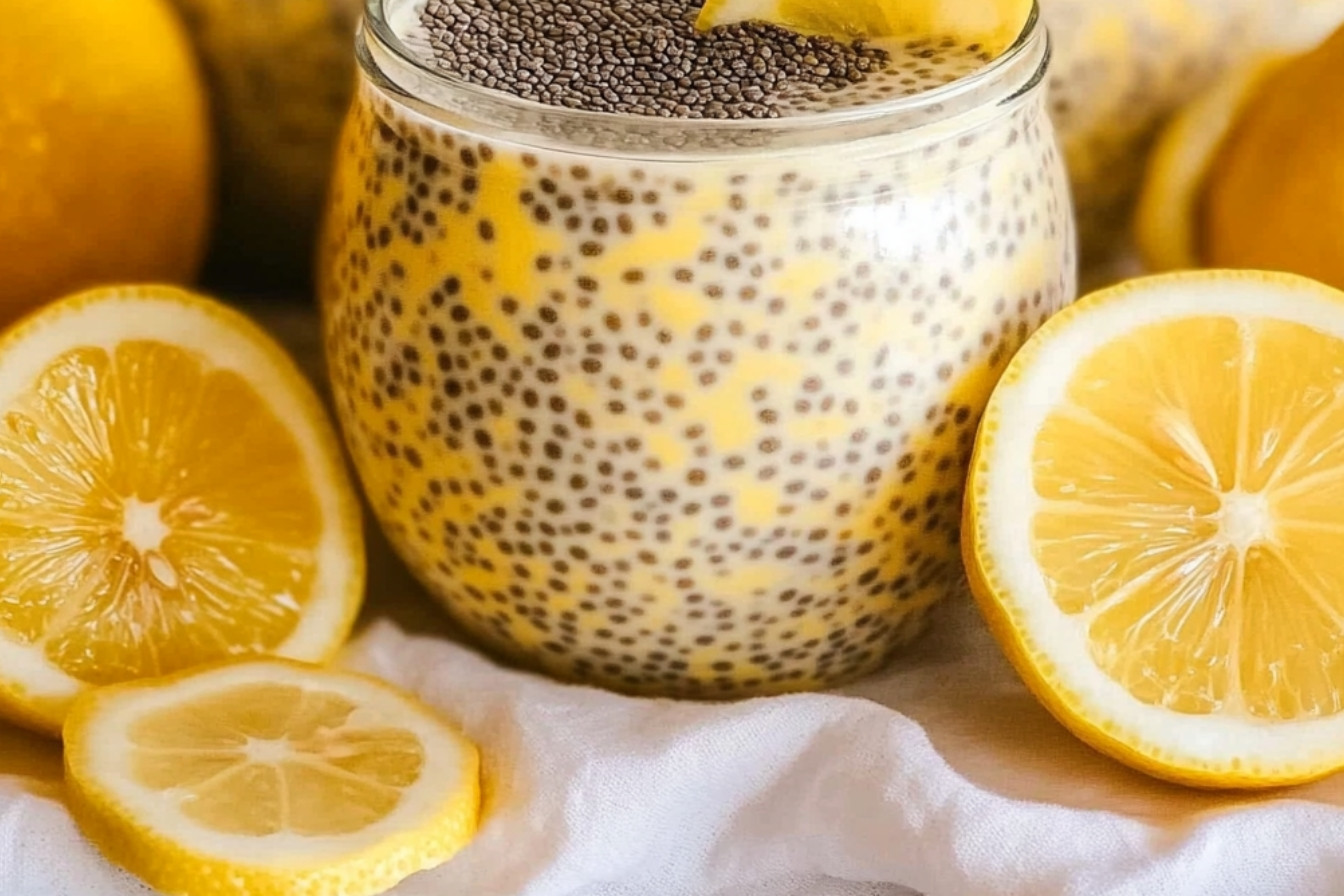 Pudín de chía al limón
