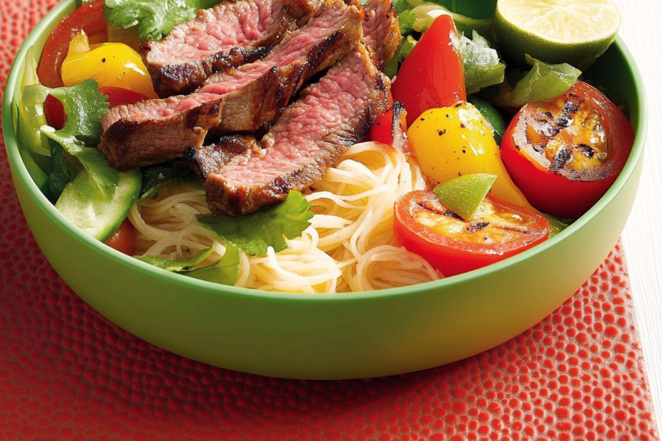 Ensalada de carne a la parrilla