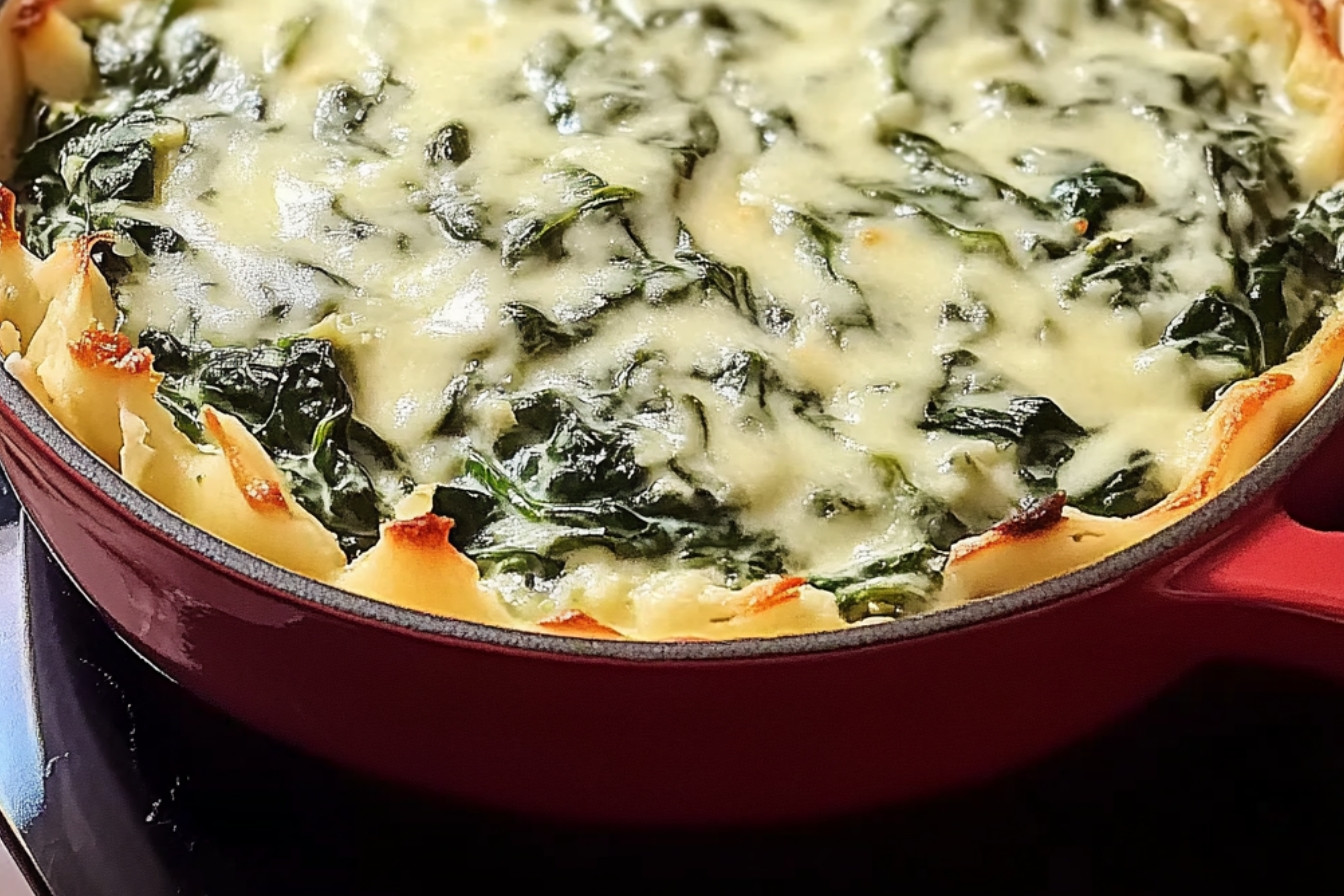 Espinacas a la crema clásica