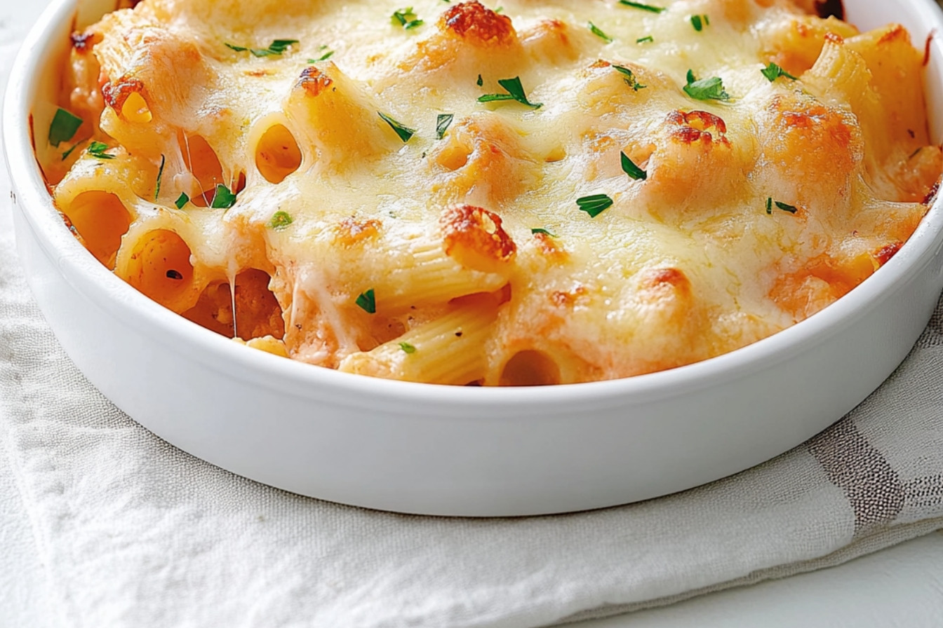 Gratin de pâtes au crabe