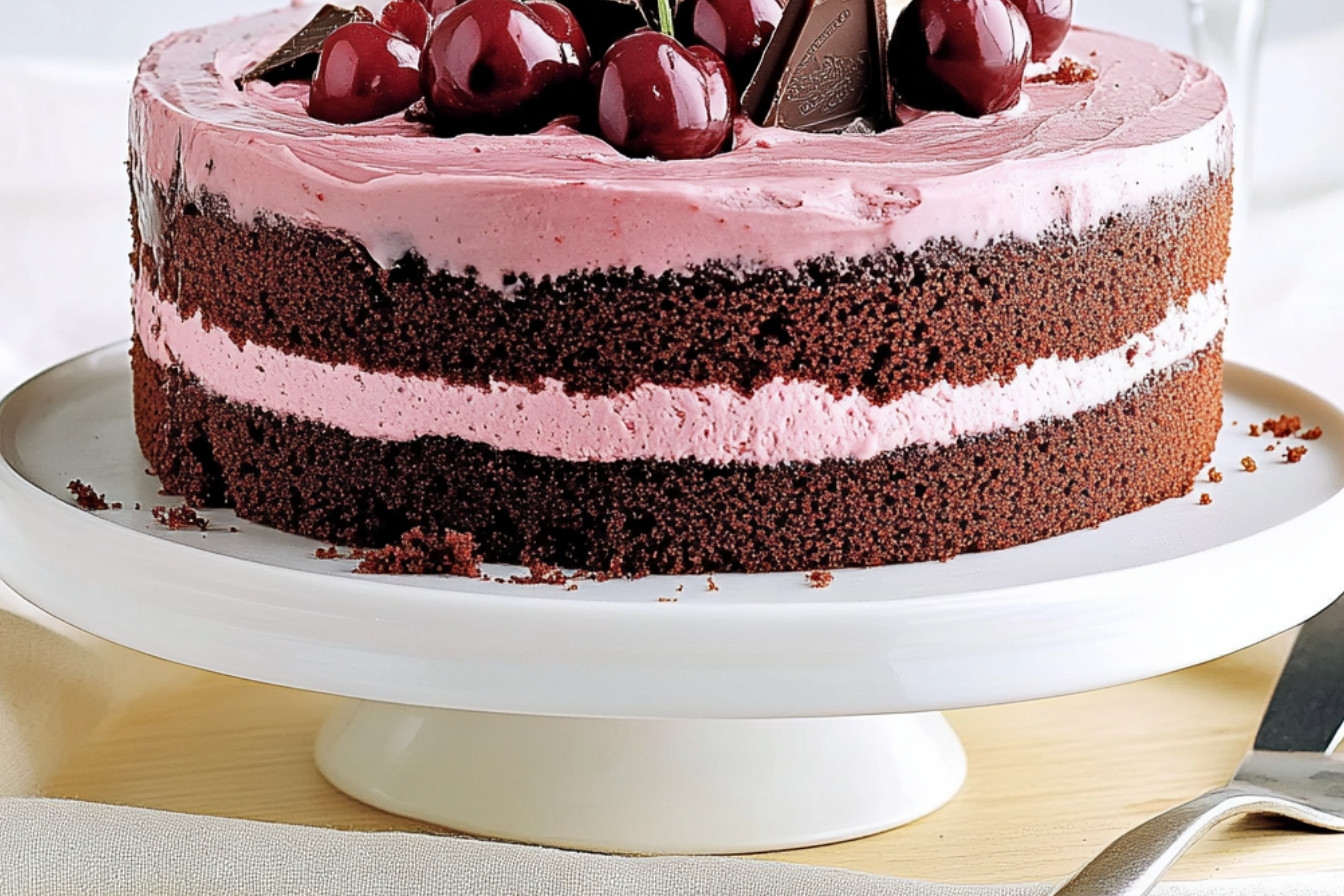 Tarta Selva Negra con Helado