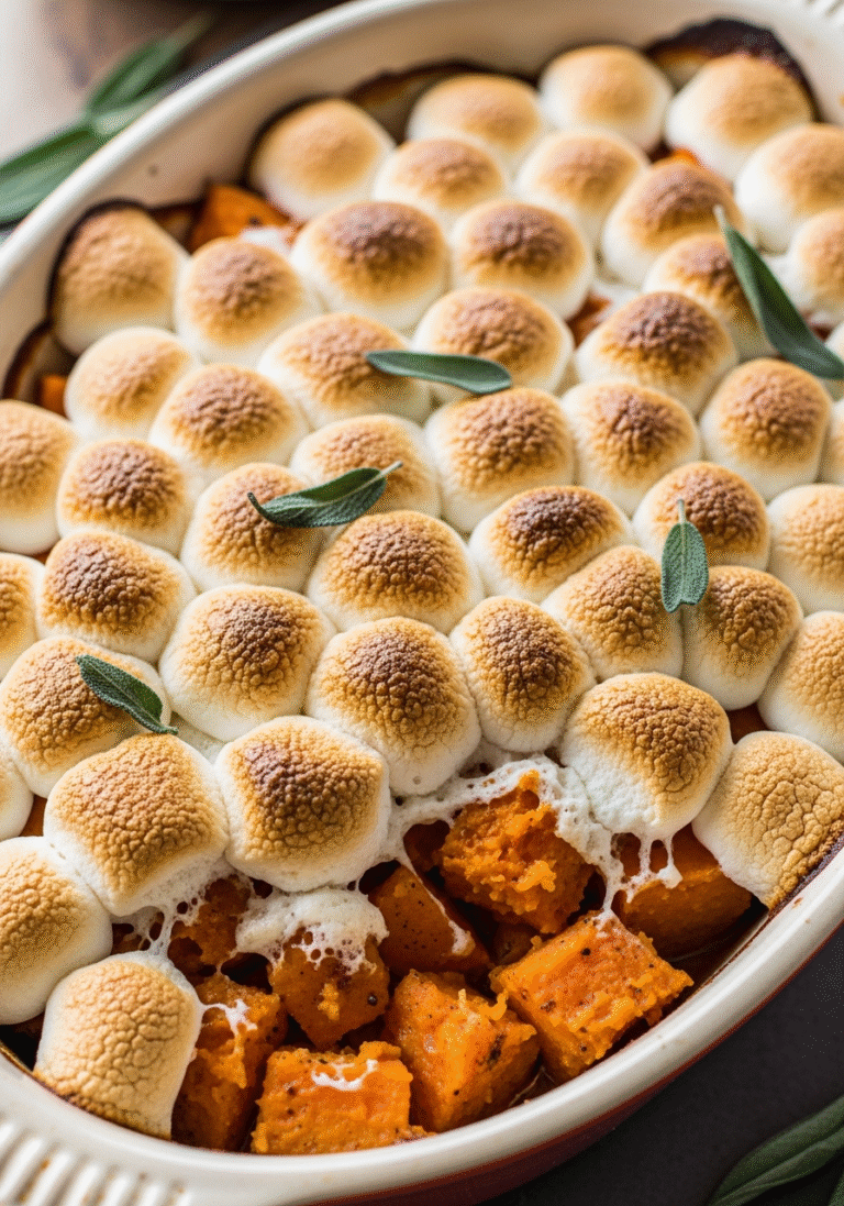 Cazuela de batata y malvaviscos