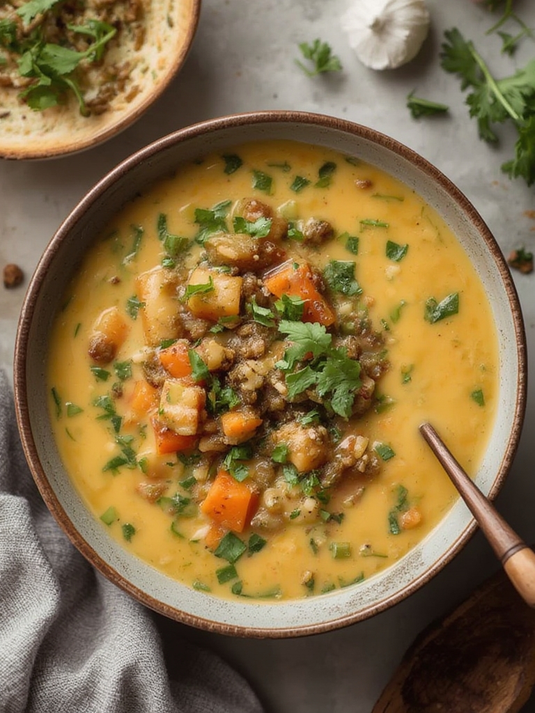 Creamy High-Protein Vegan Soup for Busy Weeknightsingredients
