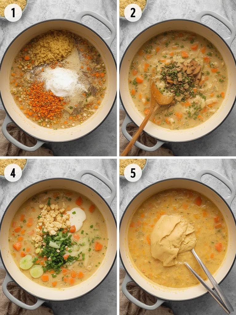 Creamy High-Protein Vegan Soup for Busy Weeknightssteps