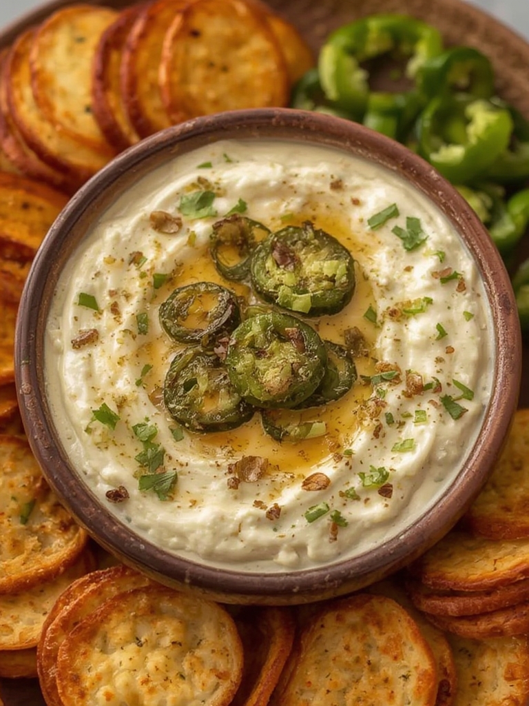 Dip de Queso Feta y Pimientos Asados