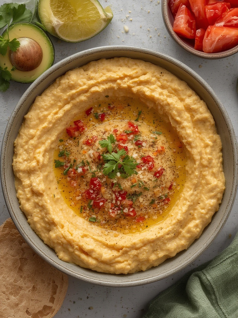Hummus de Garbanzos Suave y Delicioso ingredients