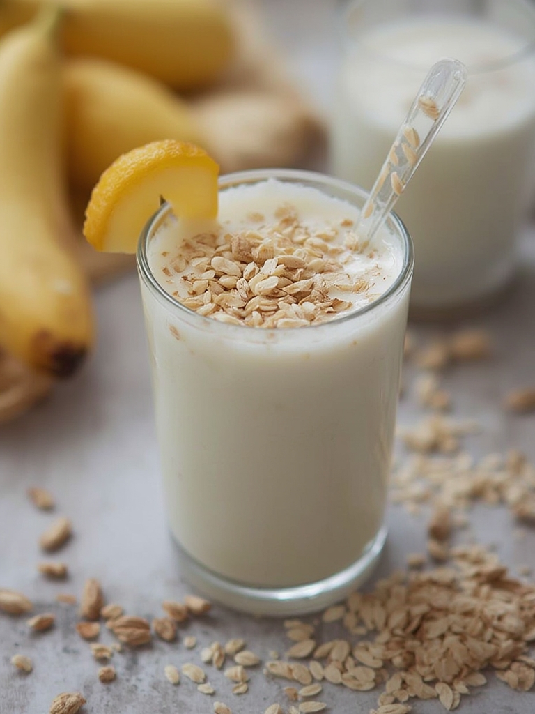 Licuado de Avena y Manzana para un Desayuno Rápidoingredients