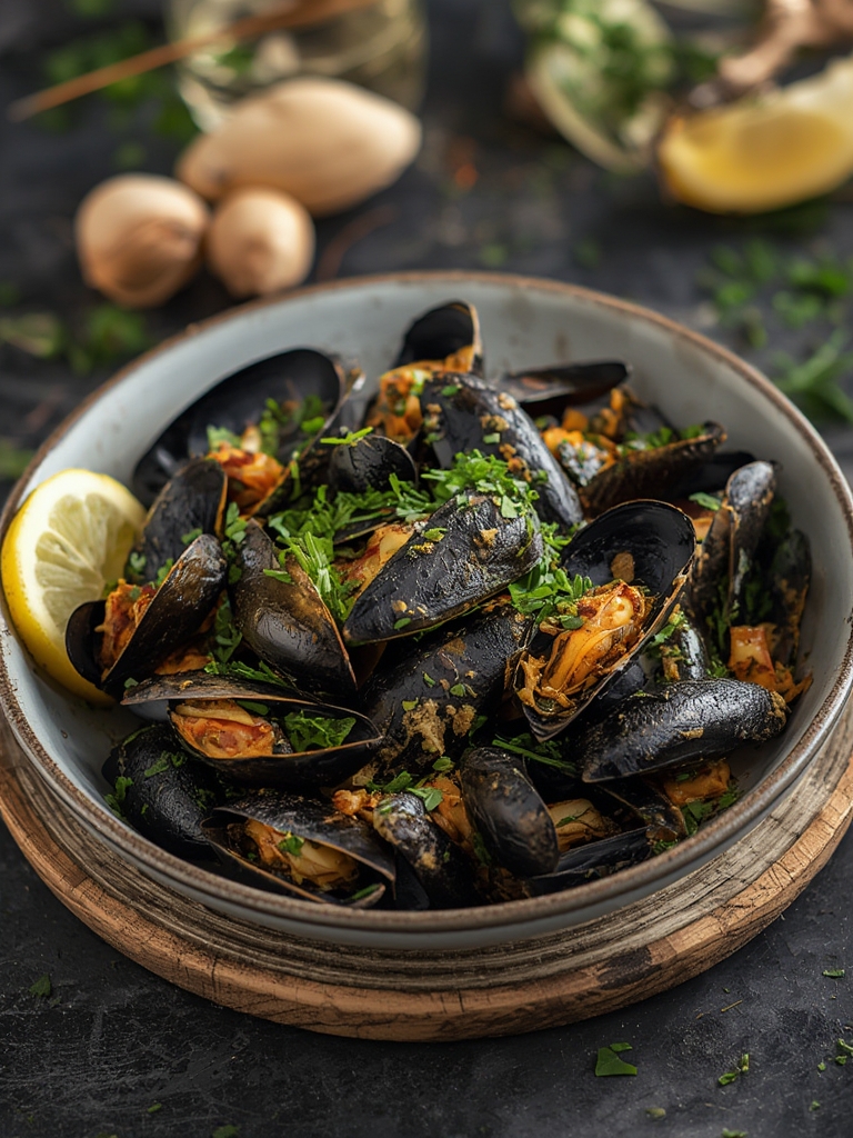 Mejillones a la Marinera sin Alcohol