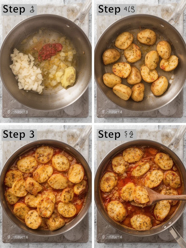 Patatas Bravas Crujientes con Salsa Secretasteps