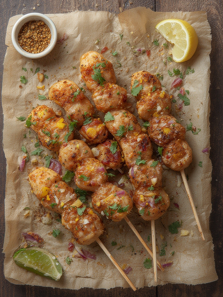 Ingredientes de pinchos morunos de pollo