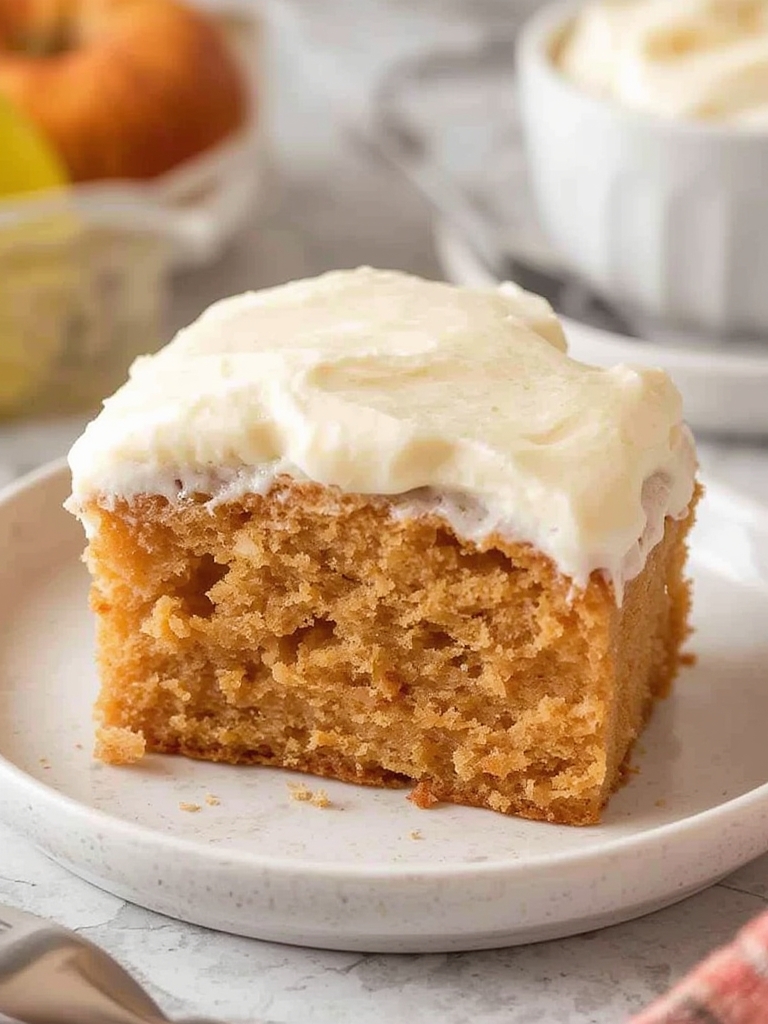 The Best Apple Cake with Cream Cheese Frosting