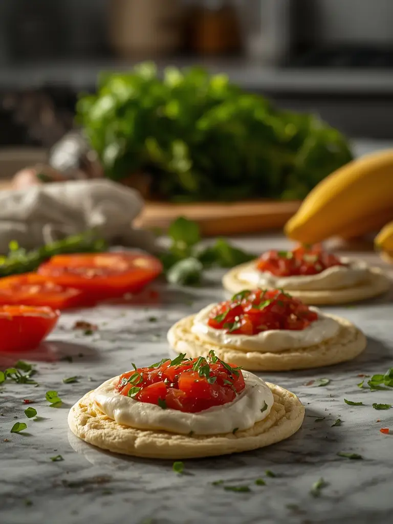 Ingredientes para receta de blinis