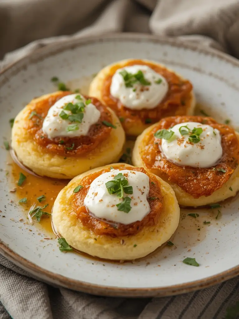 Blinis Caseros con Salmón Ahumado y Crema Agria