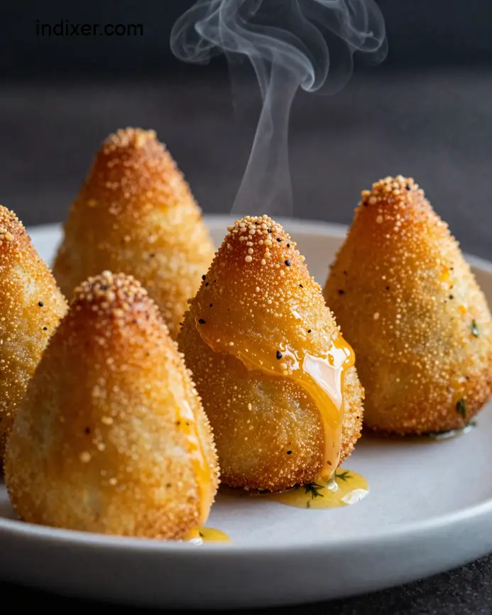 Plato delicioso de Croquetas de Espinacas y Queso