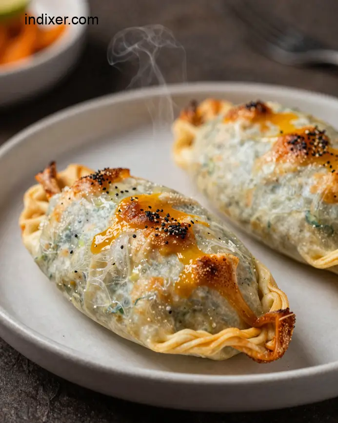 Plato delicioso de Empanada de Verduras Asadas