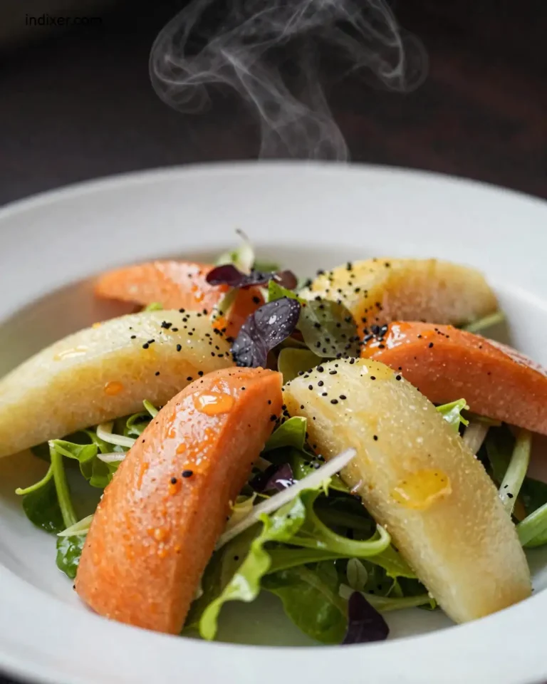 Plato delicioso de Ensalada de Frutas Exóticas