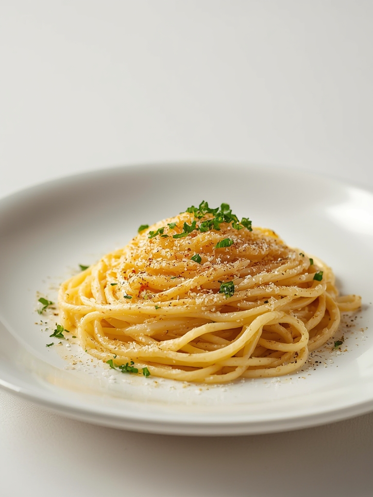 Preparación de cacio e pepe paso a paso