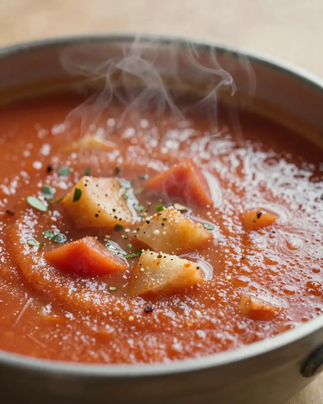 Plato delicioso de Gazpacho Andaluz