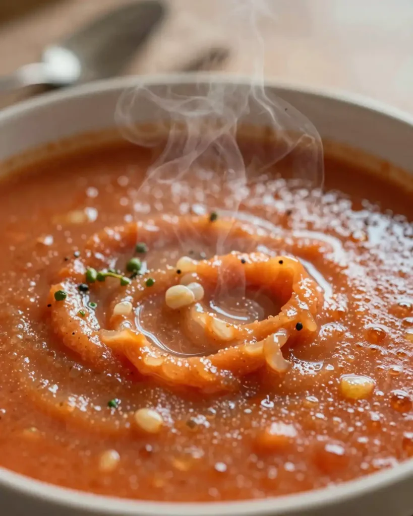 Plato delicioso de Gazpacho Andaluz