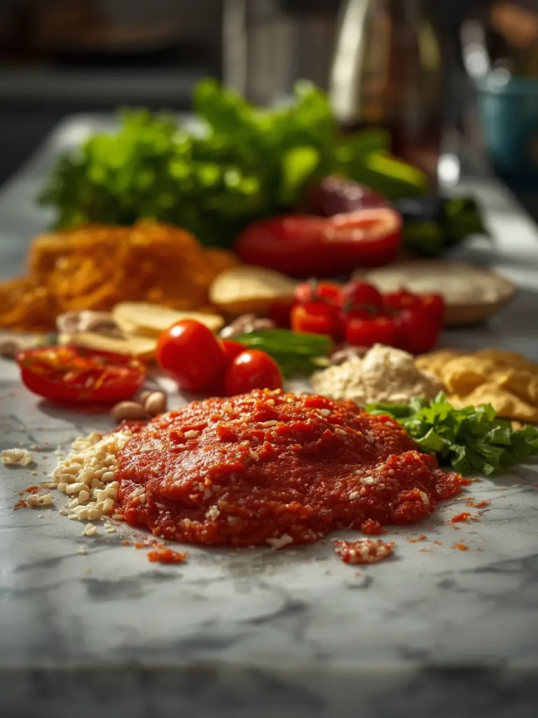 Ingredientes para muhammara