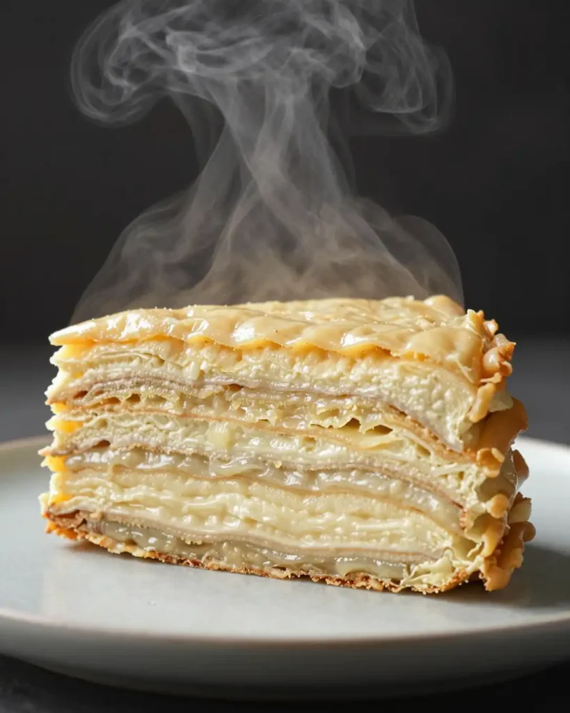 Detalle paso a paso de la preparación de Nieve de Mar y Montaña