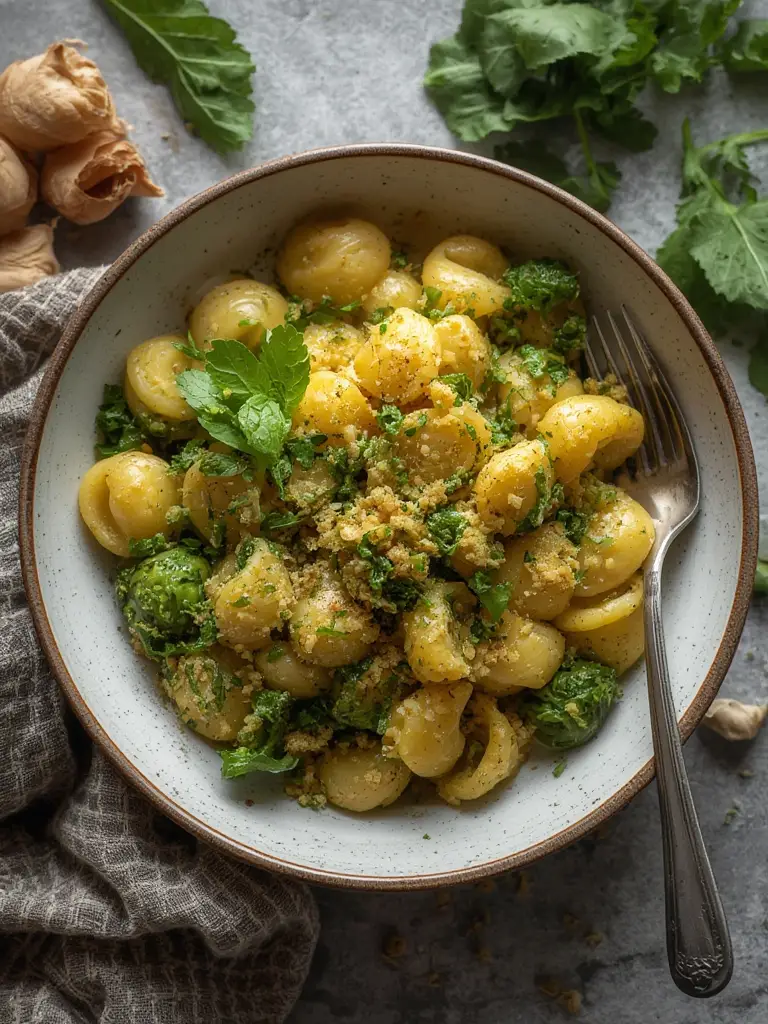 Orecchiette con Cime di Rapa (Hojas de Nabo)
