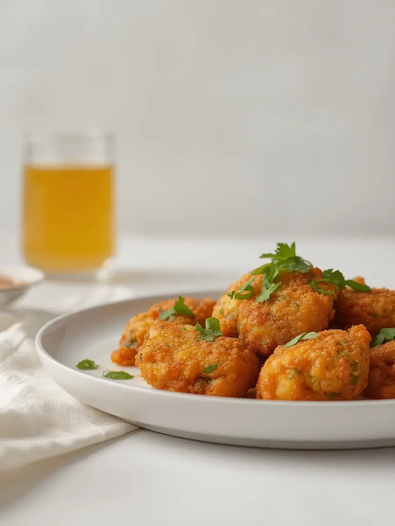 Preparación de pakoras de verduras paso a paso