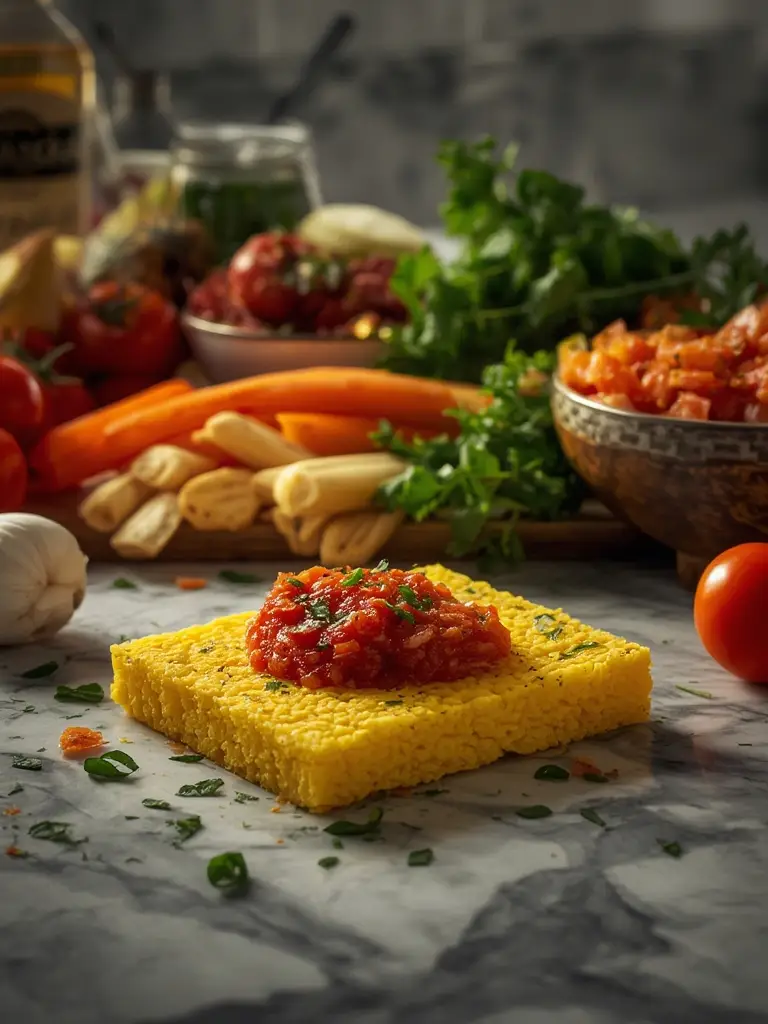 Ingredientes para palitos de polenta