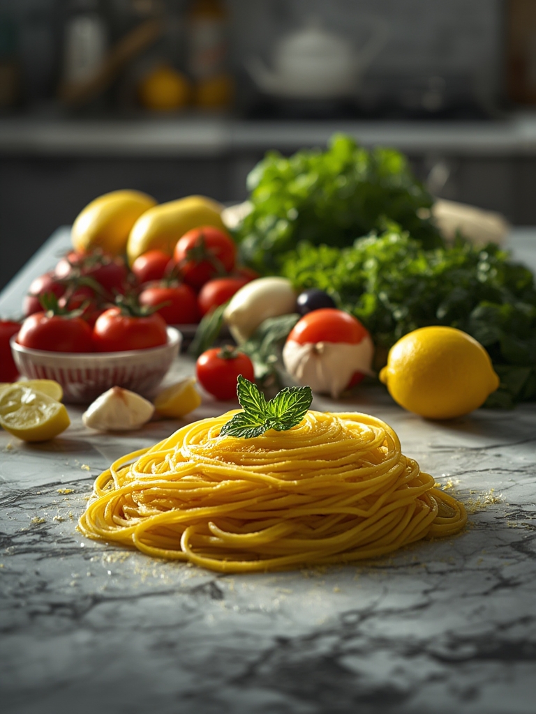 Ingredientes para pasta al limone