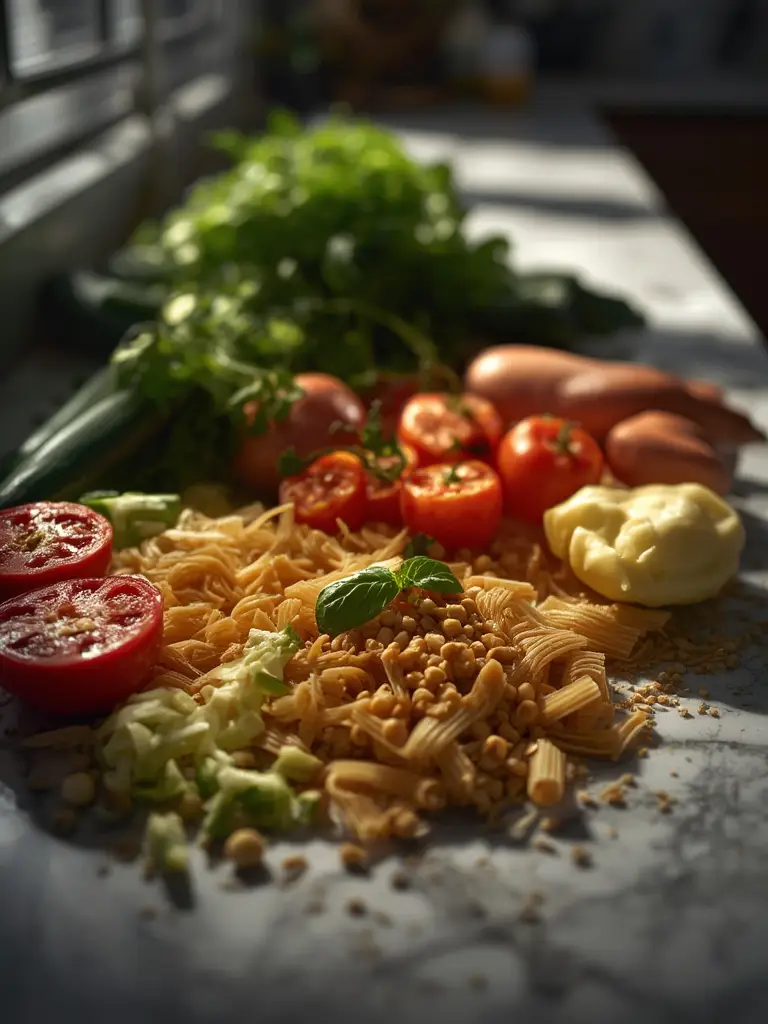 Ingredientes para pasta e fagioli