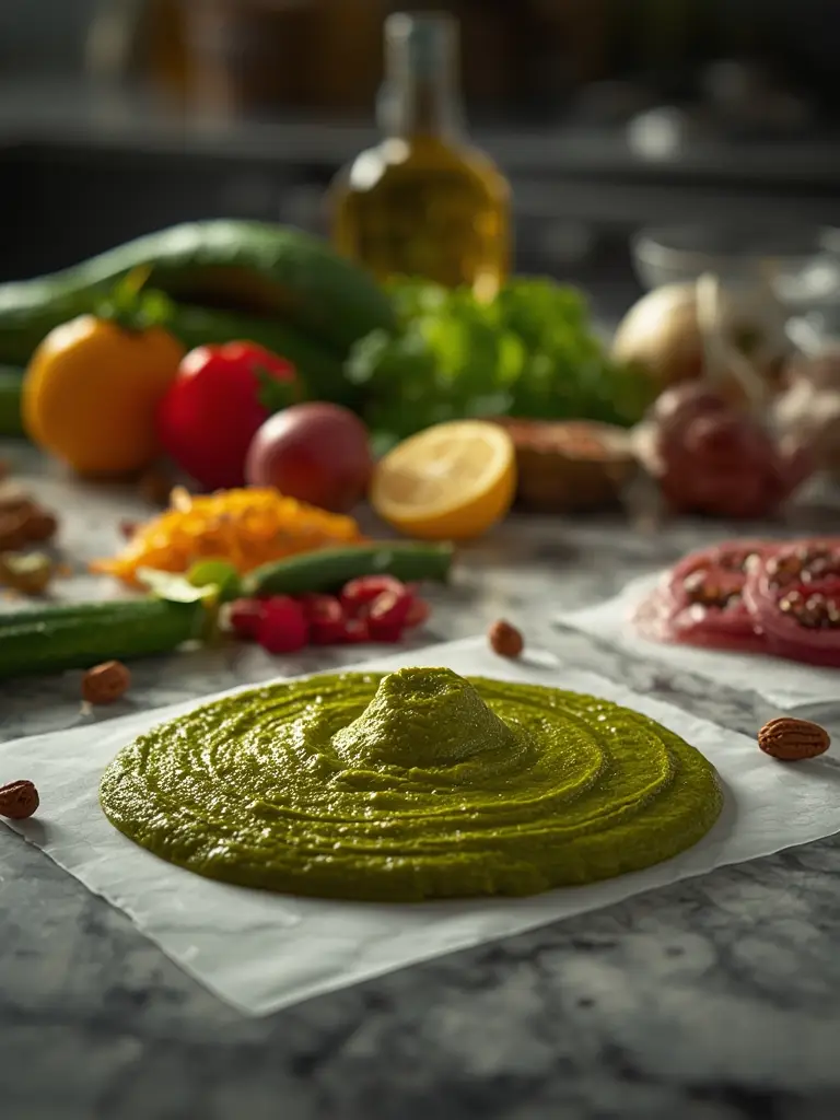 Ingredientes para paté de aceitunas verdes