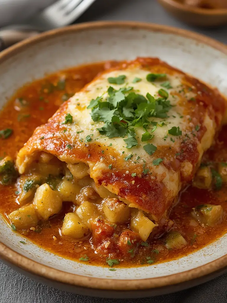 Stromboli Relleno de Queso y Vegetales