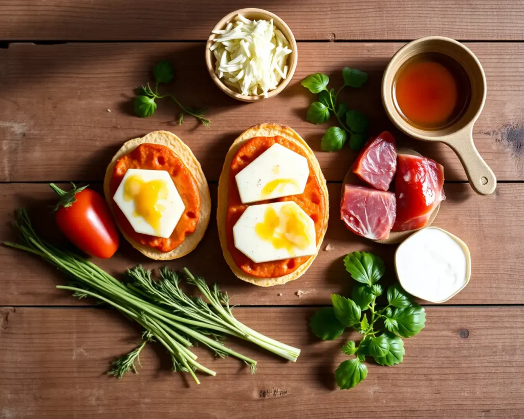 Ingredientes para preparar Tapas de Champiñón Rellenos de Queso de Cabra y Romero con Reducción Balsámica