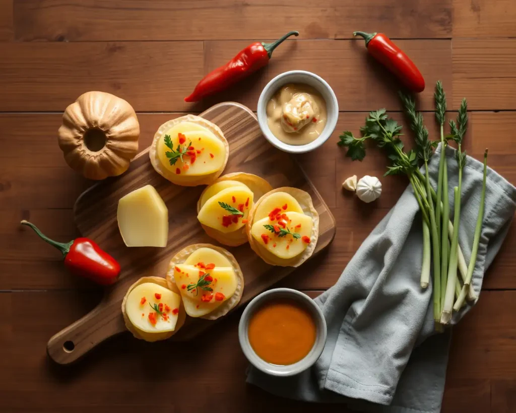 Ingredientes para preparar Tapas de Patata Crujiente con Alioli de Pimentón Ahumado