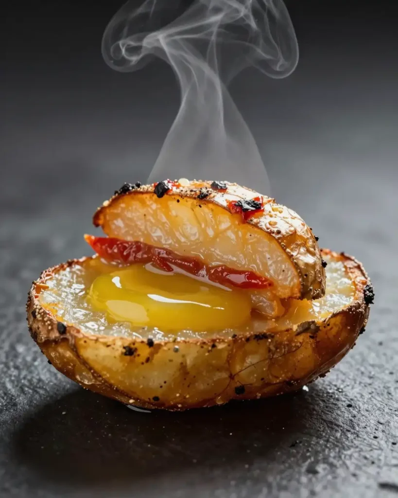 Detalle paso a paso de la preparación de Tapas de Patata Crujiente con Alioli de Pimentón Ahumado