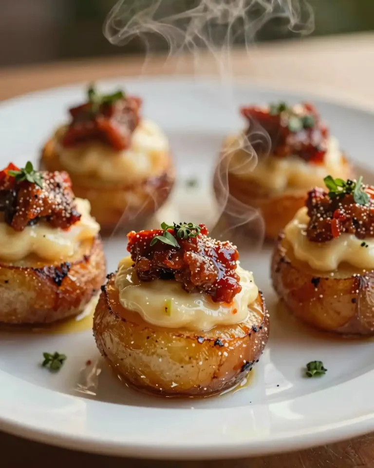 Plato final de Tapas de Patata Crujiente con Alioli de Pimentón Ahumado