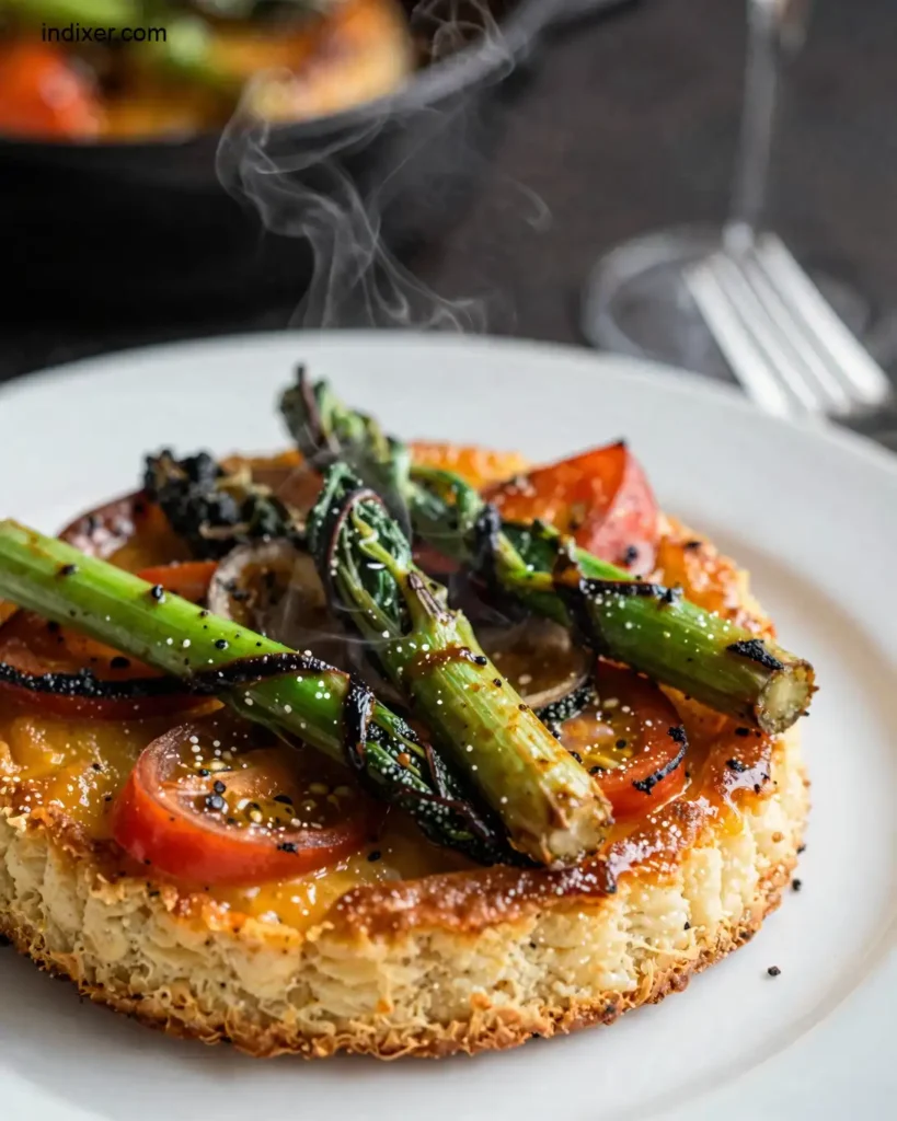 Plato delicioso de Torta de Verduras Asadas