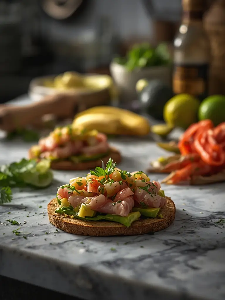 Ingredientes para tostas de sardinillas