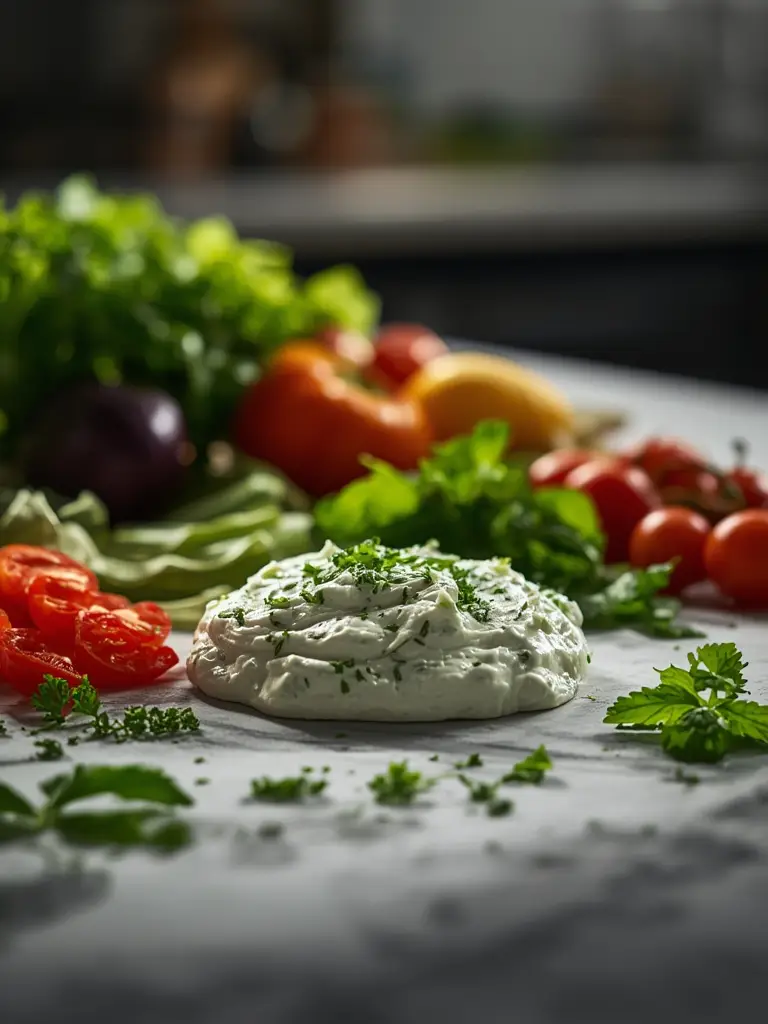 Ingredientes para tzatziki de remolacha
