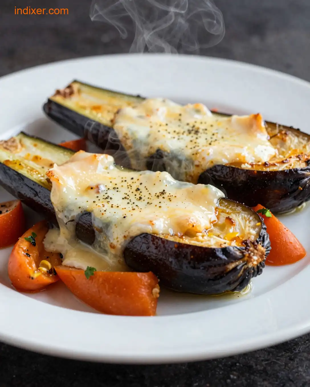 Plato delicioso de Torta de Berenjenas al Queso