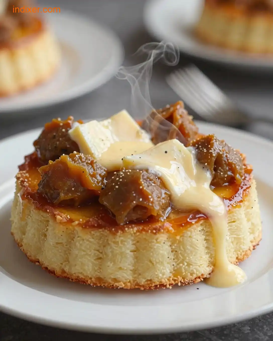 Plato delicioso de Torta de Palmito y Queso