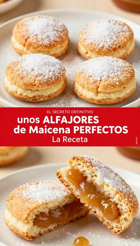 Alfajores de Maicena Suaves con Dulce de Leche - Postres y Dulces - Indixer