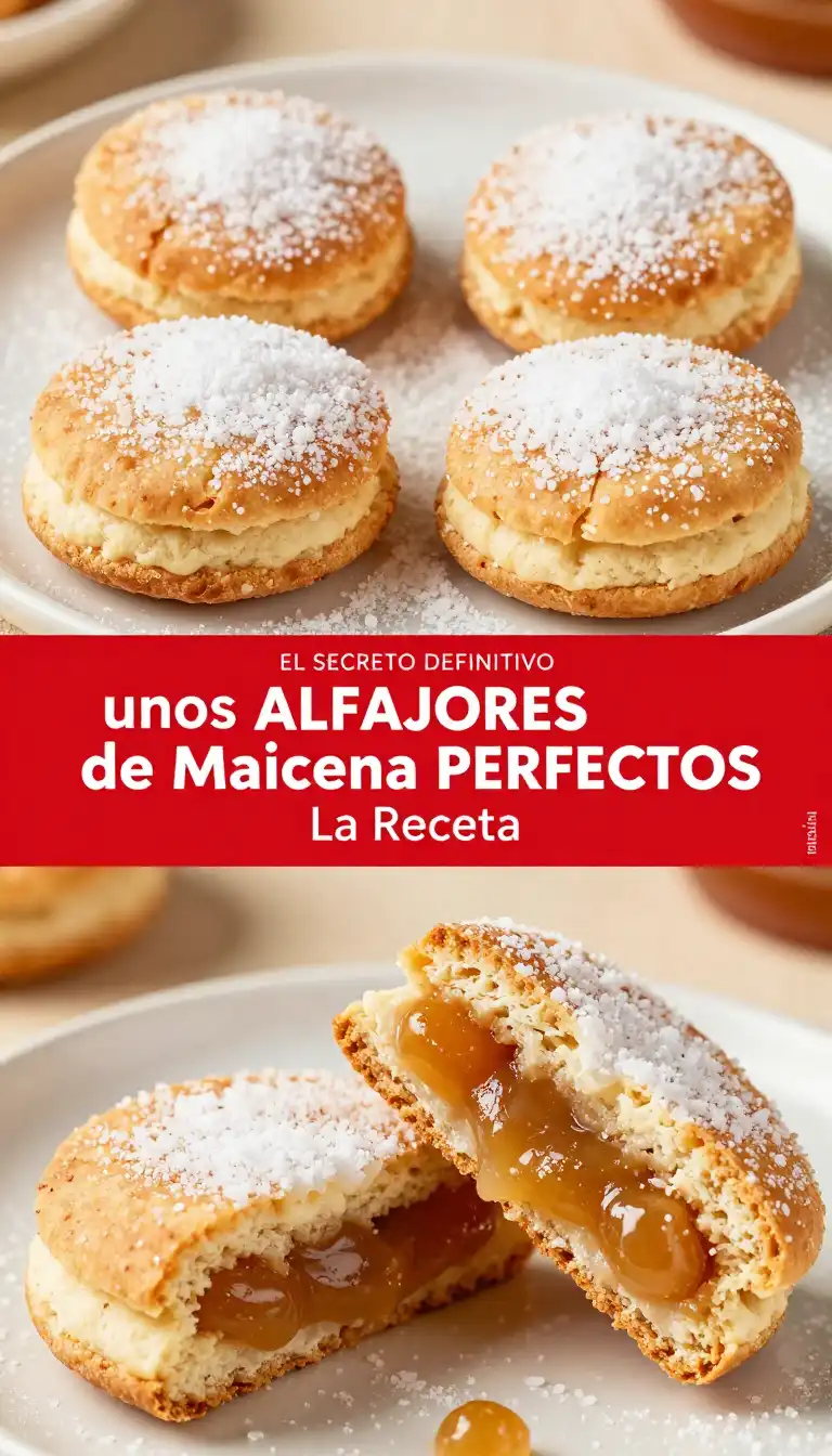 Alfajores de Maicena Suaves con Dulce de Leche - Postres y Dulces - Indixer