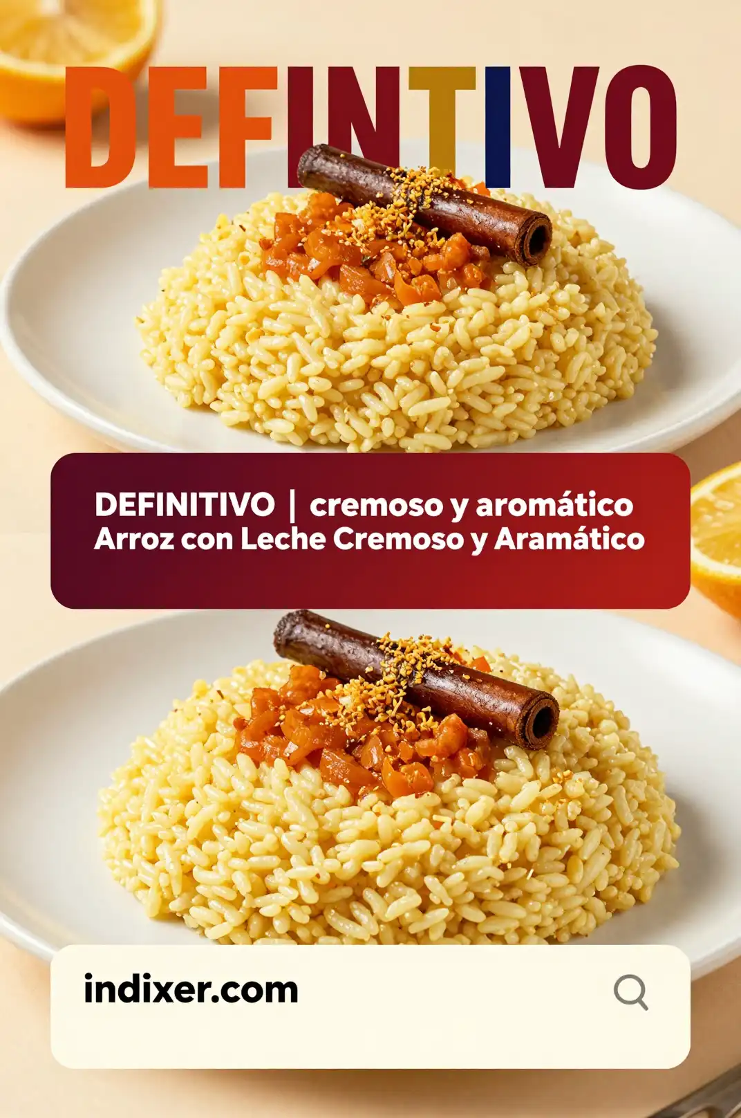 Arroz con Leche Cremoso y Aromático - Postres y Dulces - Indixer